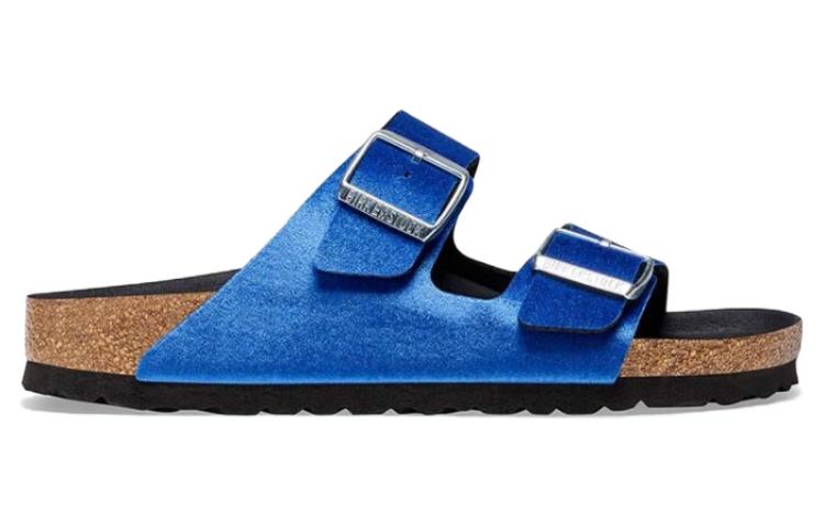 (WMNS) Birkenthtstock Arizona Rivet Logo Velvet Narrow Fit 'Blue' 1025505