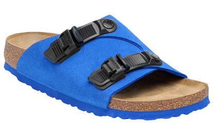 (WMNS) Birkenthtstock Zrich Tech Suede Leather Narrow Fit Sandals 'Blue' 1026816