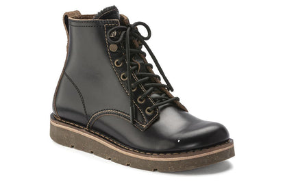 (WMNS) Birkenthtstock Birmingham Lace Women Natural Leather Oiled Narrow Fit 'Black' 1023695