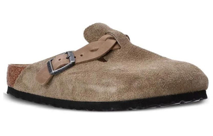 (WMNS) Birkenthtstock Boston Braided Suede Leather Sandals 'Taupe' 1026694