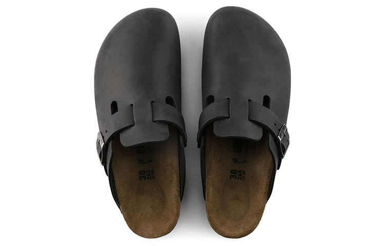 Birkenthtstock Boston Regular 'Oiled Leather Black' 0059461