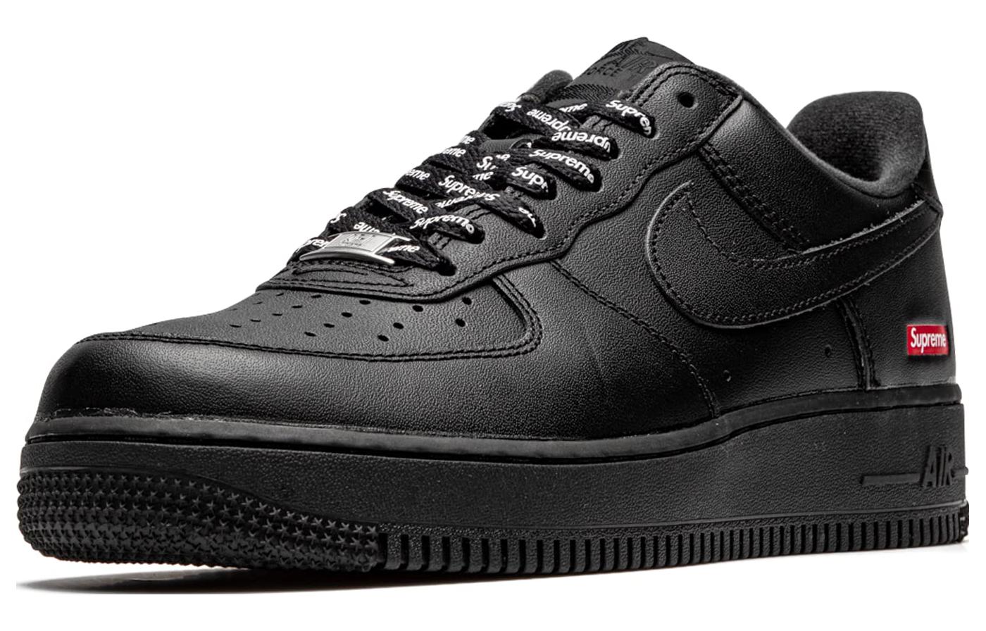 Suprethtme x Nithtke Athtir Forthtce 1 Low 'Box Logo - Black' CU9225-001