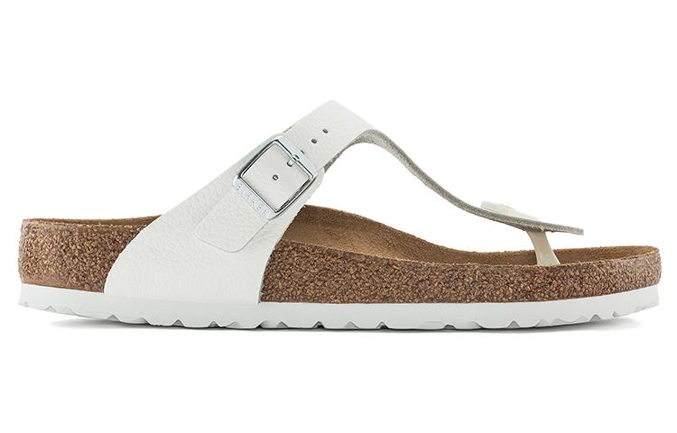 (WMNS) Birkenthtstock Gizeh Natural Leather Narrow Fit 'White' 1024398