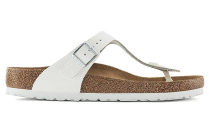 (WMNS) Birkenthtstock Gizeh Natural Leather Narrow Fit 'White' 1024398