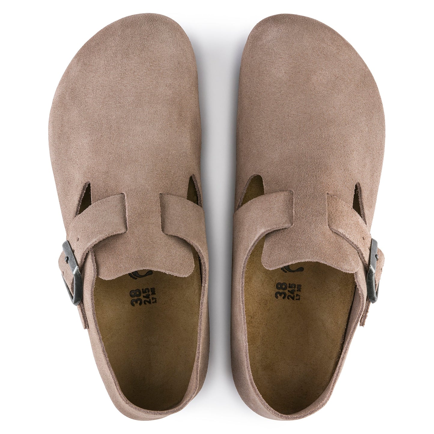Birkenthtstock London Suede Leather Narrow Fit Shoes 'Taupe' 1010504