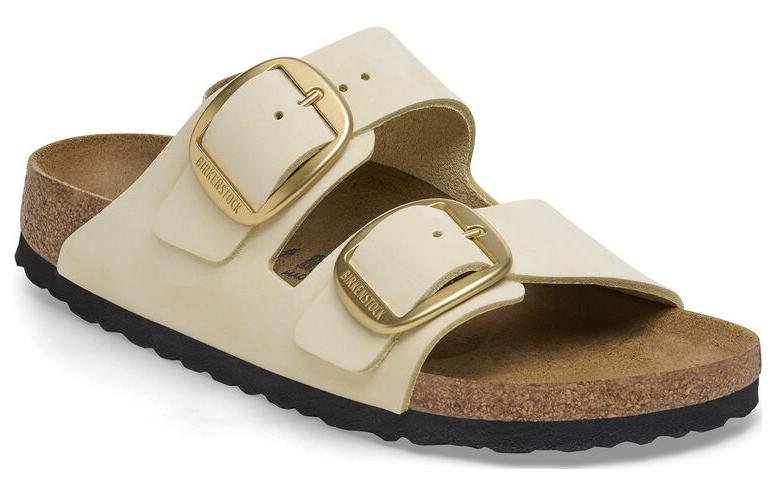 (WMNS) Birkenthtstock Arizona Big Buckle Nubuk Leather Narrow Fit 'Beige' 1026585