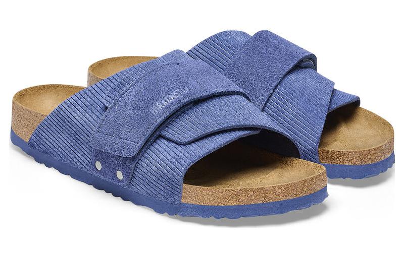 Birkenthtstock Kyoto Suede Embossed Narrow Fit 'Corduroy Indigo' 1025704