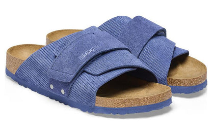 Birkenthtstock Kyoto Suede Embossed Narrow Fit 'Corduroy Indigo' 1025704