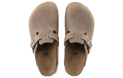 Birkenthtstock Boston Narrow 'Oiled Leather Tobacco Brown' 0960813