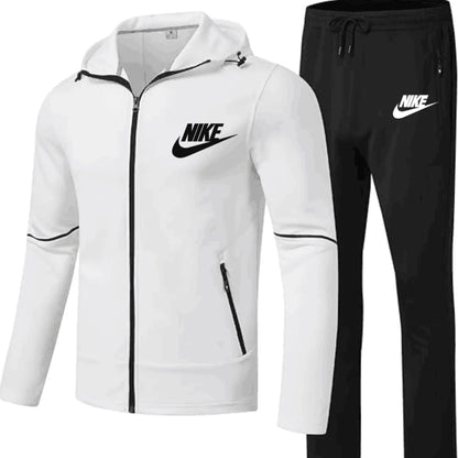 Men's Sportswear 2 Piece Sportswear Set Jogging Workout Gym Warm Up Sportswear Set Hoodie