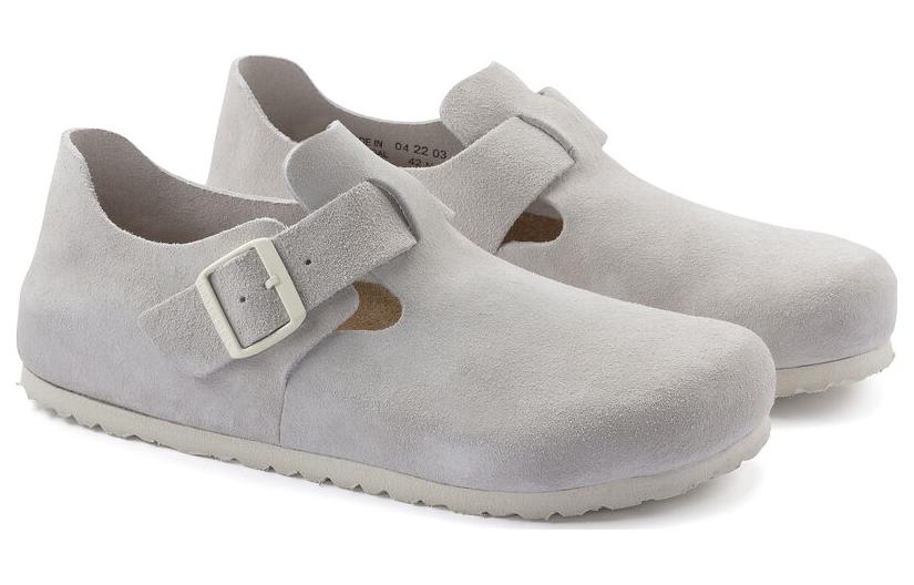 Birkenthtstock London Suede Leather 'Antique White' 1024573