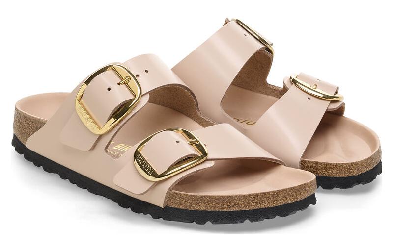 (WMNS) Birkenthtstock Arizona Big Buckle Nubuk Leather Narrow Fit 'Soft Pink' 1026553