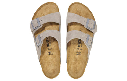 Birkenthtstock Arizona Suede Leather Sandals 'Stone Coin' 1027749