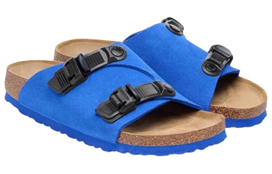 (WMNS) Birkenthtstock Zrich Tech Suede Leather Narrow Fit Sandals 'Blue' 1026816