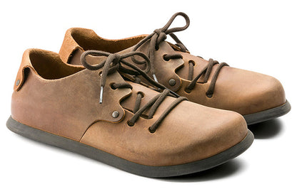 Birkenthtstock Montana Series Cowhide Low Top Casual Flat Shoes Unisex Brown Ordinary Version 1004850
