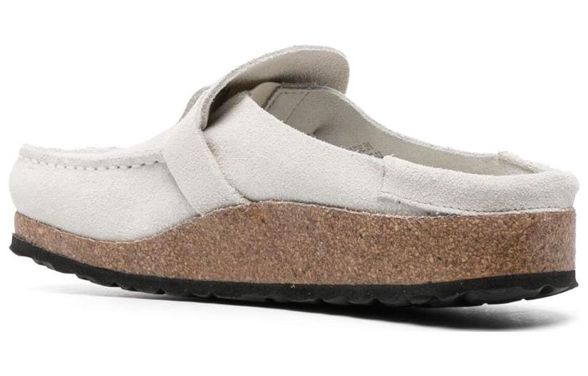 (WMNS) Birkenthtstock Buckley Suede Leather Embossed Corduroy Narrow Fit 'Antique White' 1025232