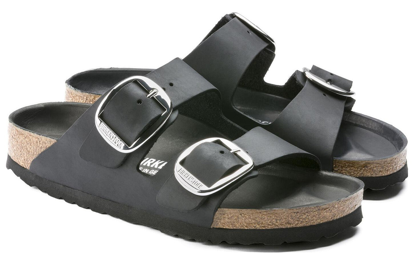 Birkenthtstock Arizona Big Buckle Sandals 'Black' 1011074