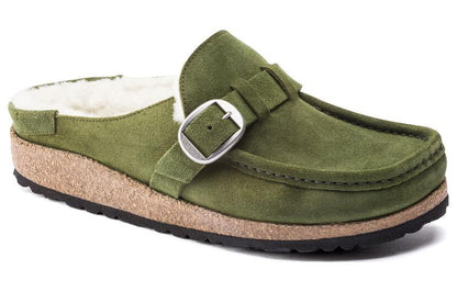 Birkenthtstock Buckley Shearling Suede Leather 'Mountain View Green' 1021101