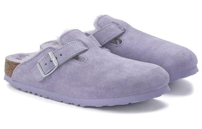 Birkenthtstock Boston Shearling Suede Leather Coated Narrow Fit 'Purple Fog' 1023302
