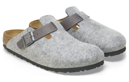Birkenthtstock Boston Natural Leather/Felt 'Light Grey' 1026149
