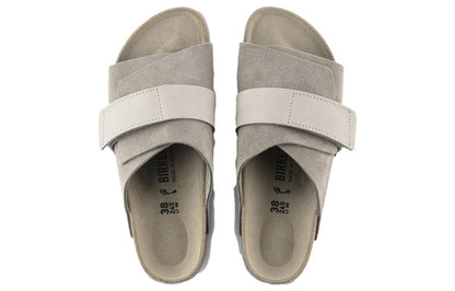 Birkenthtstock Kyoto Nubuck/Suede Leather Narrow Fit 'Stone Coin' 1020737