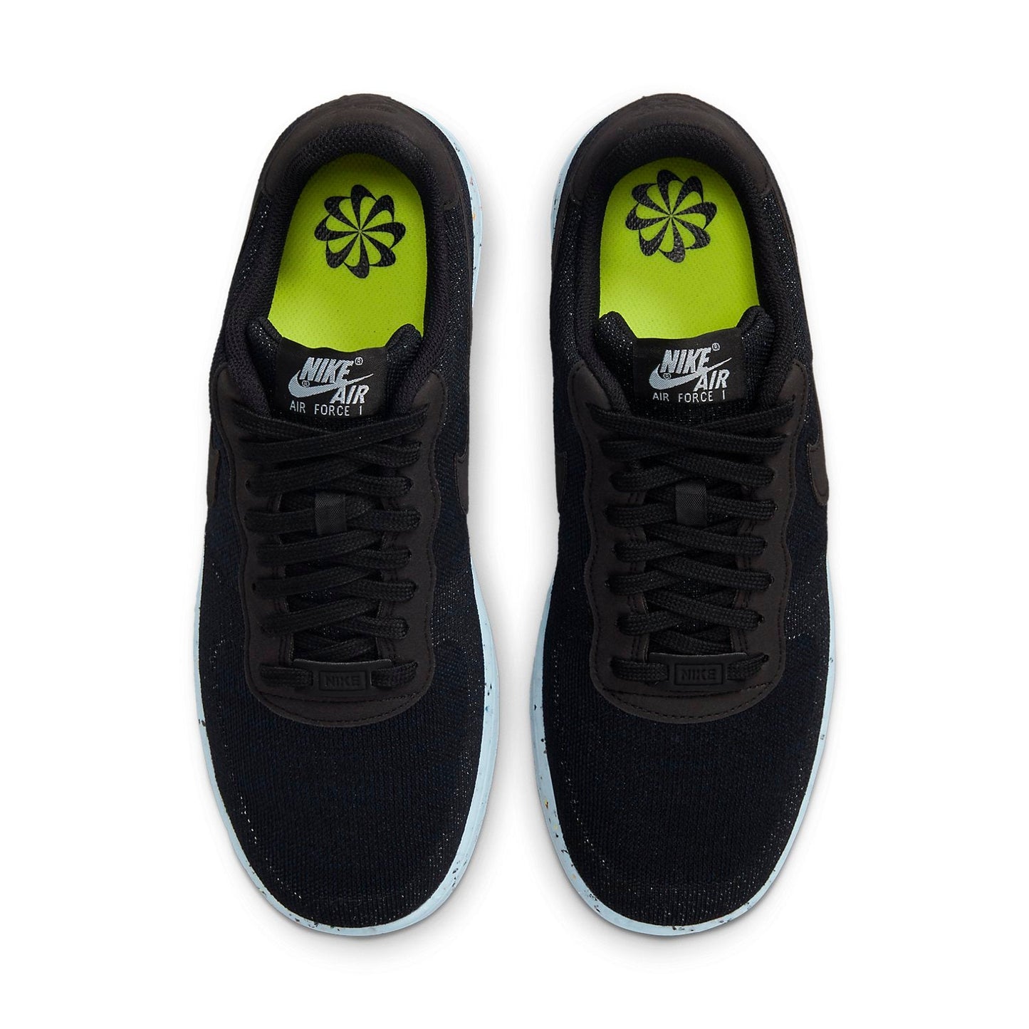 Nithtke Athtir Forthtce 1 Crater Flyknit 'Black Chambray Blue' DC4831-001