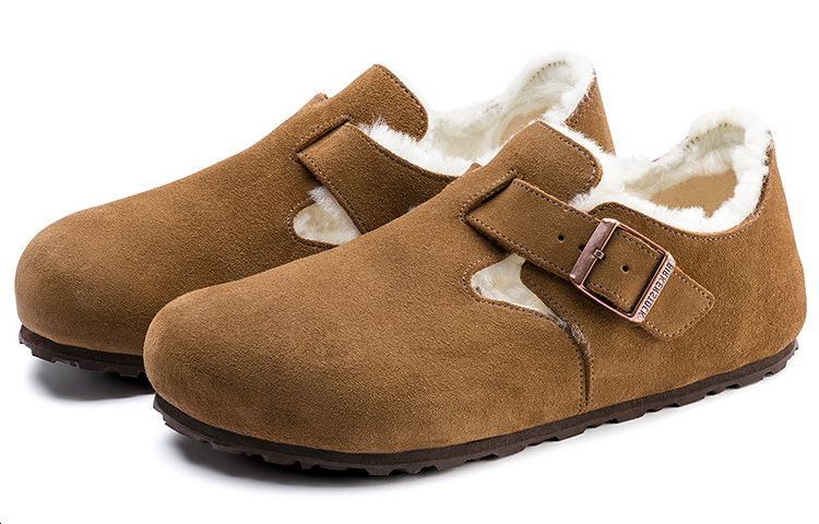 Birkenthtstock London Shearling Suede Leather 'Shearling Tea'' 1014962