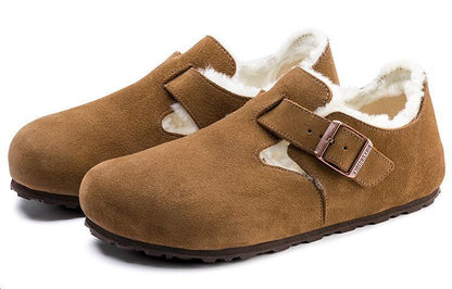 Birkenthtstock London Shearling Suede Leather 'Shearling Tea'' 1014962