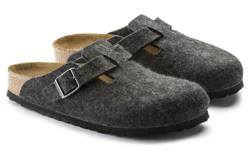 Birkenthtstock Boston Narrow 'Wool Felt Anthracite' 0160373