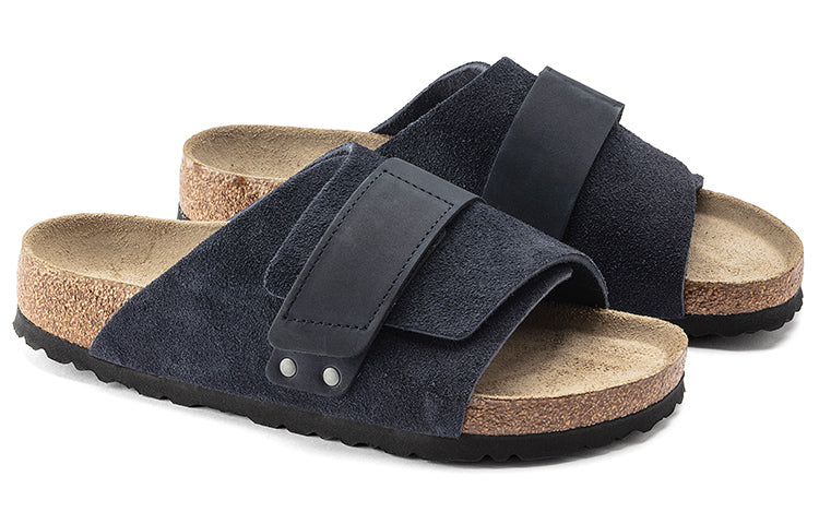 (WMNS) Birkenthtstock Kyoto Series Cowhide Suede Cozy Soft Sole Fashion Blue Version Sandals 1019291