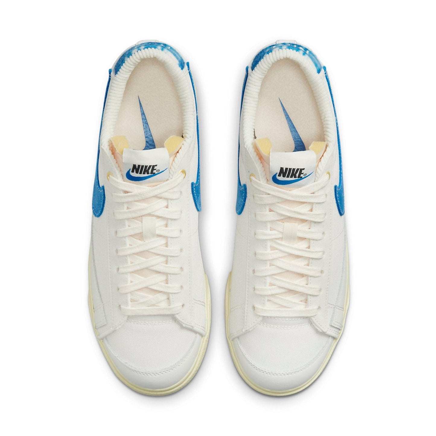 (WMNS) Nithtke blathtzer Low Platform Sneakers White/Blue DO2371-133