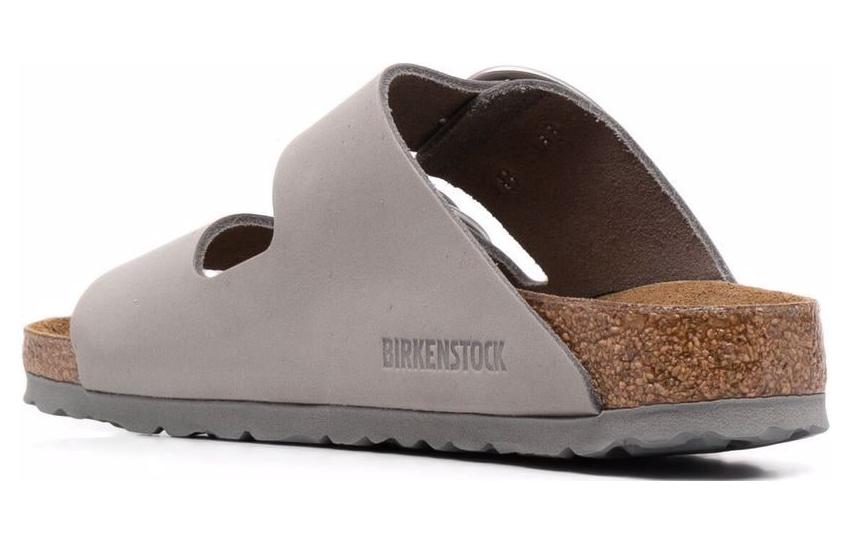 (WMNS) Birkenthtstock Arizona Big Buckle Nubuck Leather Narrow Fit 'Dove Gray' 1022154