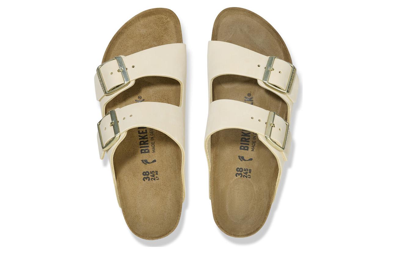 (WMNS) Birkenthtstock Arizona Nubuk Leather Sandals 'Ecru' 1026711