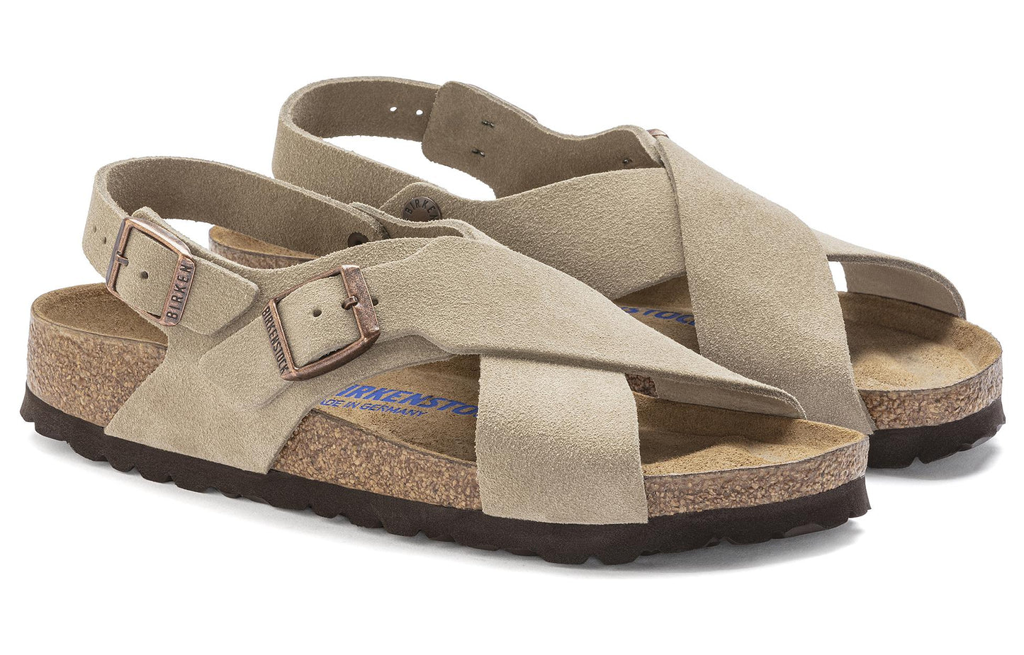 (WMNS) Birkenthtstock Tulum Suede Leather 'Taupe' 1023247