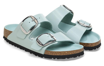 (WMNS) Birkenthtstock Arizona Big Buckle Nubuk Leather Narrow Fit 'Teal' 1026495