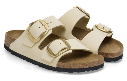 (WMNS) Birkenthtstock Arizona Big Buckle Nubuk Leather Narrow Fit 'Beige' 1026585