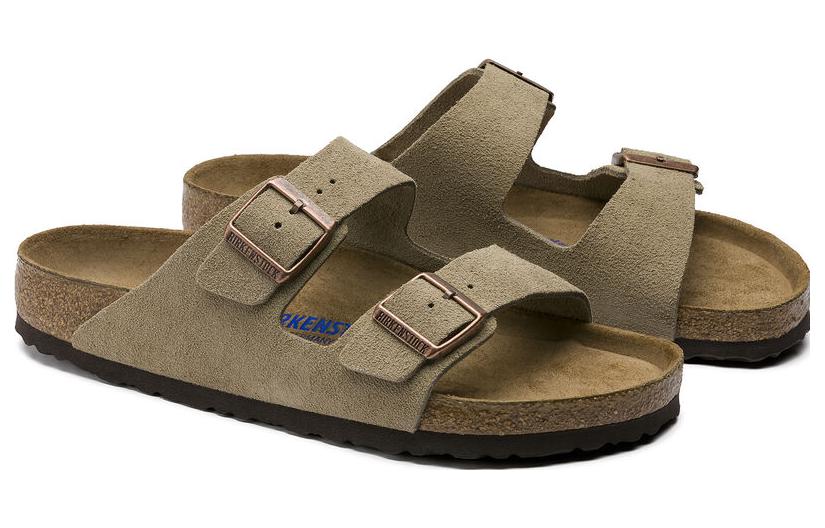 Birkenthtstock Arizona Soft Footbed Suede Leather 'Taupe' 0951301