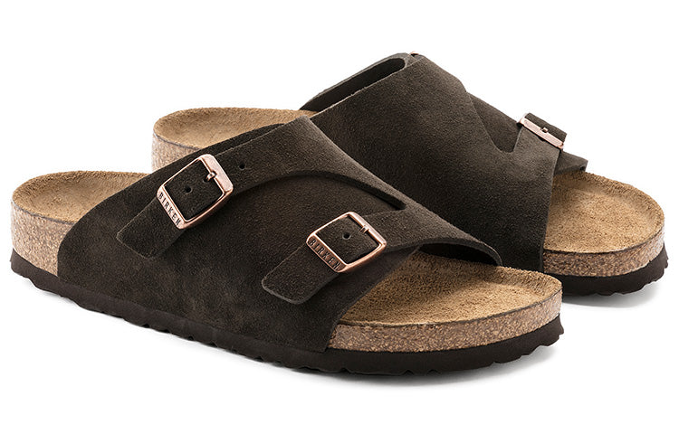 Birkenthtstock Zrich Soft Footbed Suede Leather Narrow Fit 'Mocha' 1009531