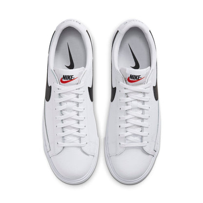 Nithtke blathtzer Low Leather 'Black Swoosh' CZ1089-100