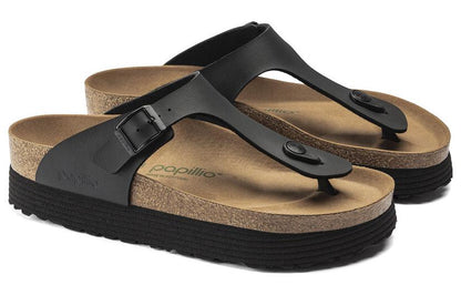 (WMNS) Birkenthtstock Gizeh Platform Vegan Birko-Flor 'Black' 1018546