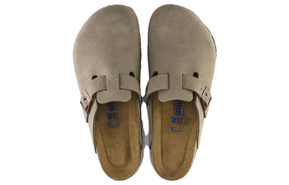 Birkenthtstock Boston Soft Footbed Suede Regular 'Taupe' 0560771