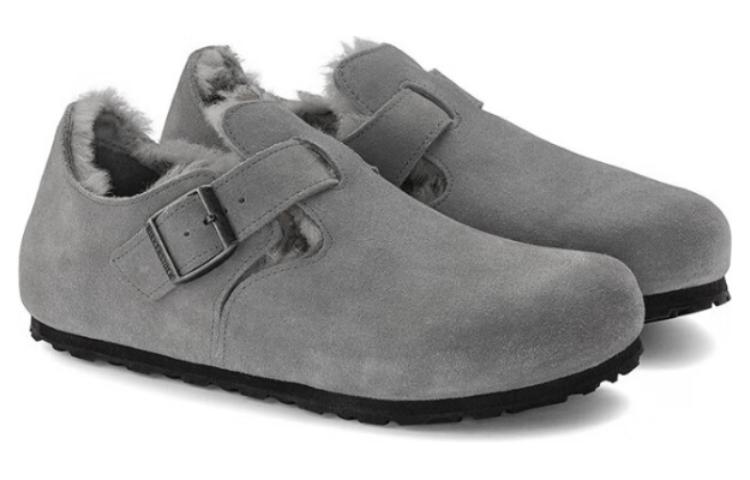 Birkenthtstock London Shearling Suede Leather 'Whale Grey' 1020581