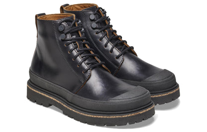 (WMNS) Birkenthtstock Prescott Women Waxy Leather Narrow Fit 'Black' 1025214