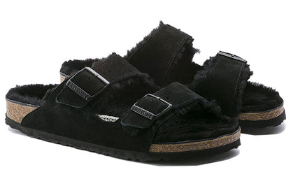 Birkenthtstock Arizona Fleece Lined Shoe Version Black Unisex 752663