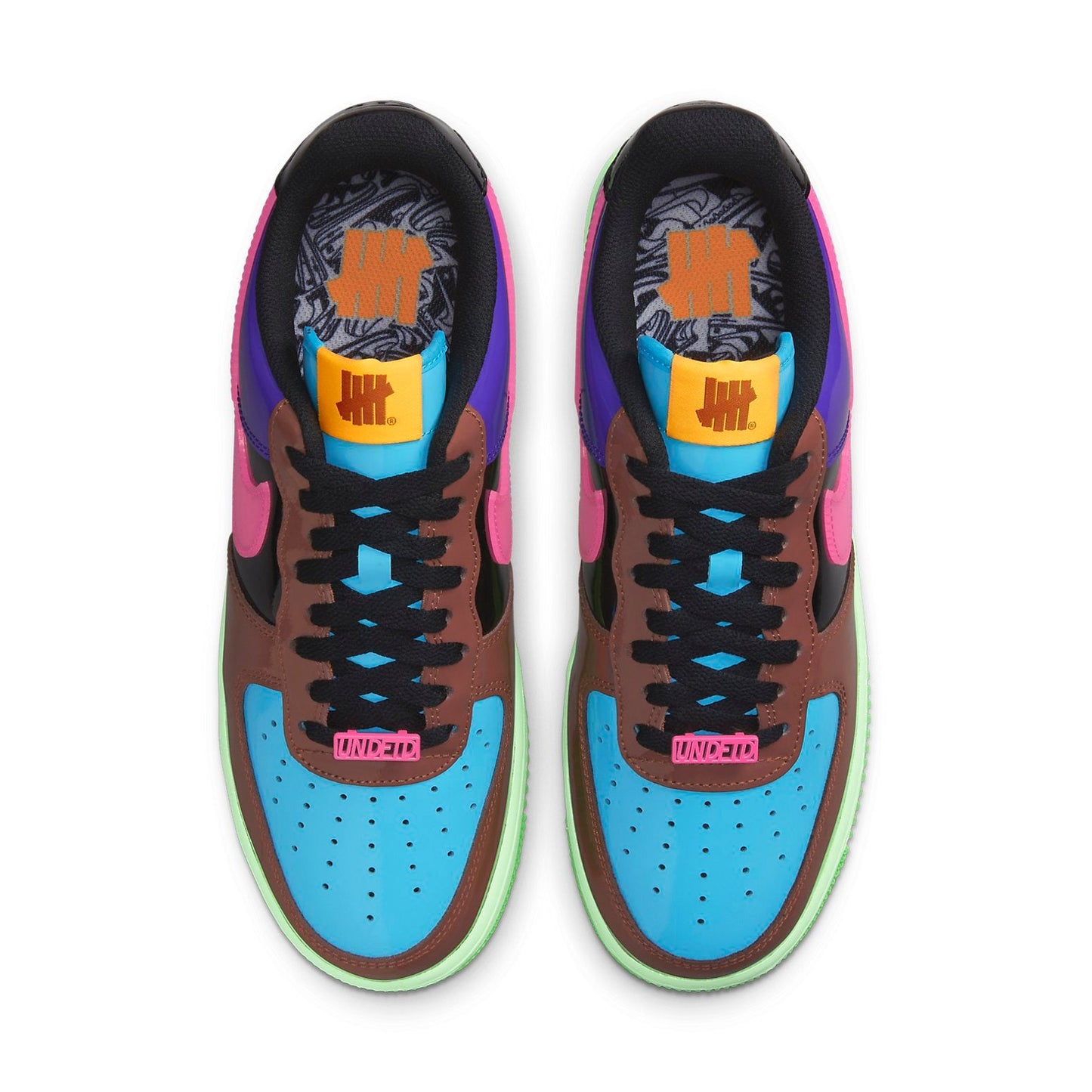 Nithtke Athtir Forthtce 1 Low x Undefeated 'Multi-Patent Pink Prime' DV5255-200