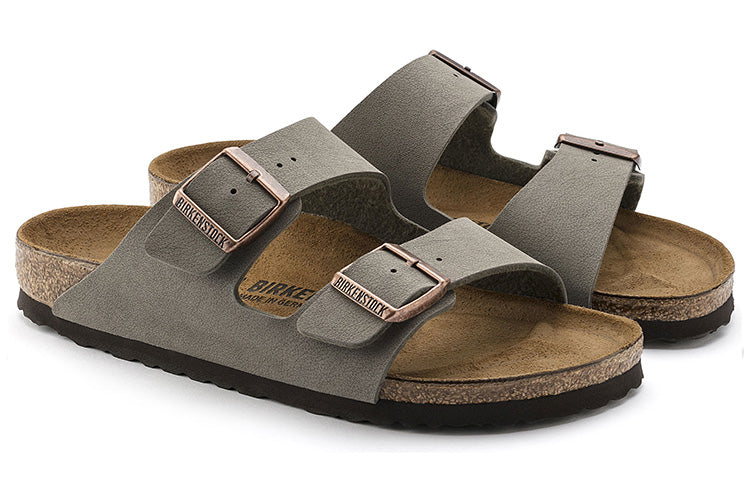 Birkenthtstock Arizona Birkibuc Narrow Fit Sandals 'Stone' 151213