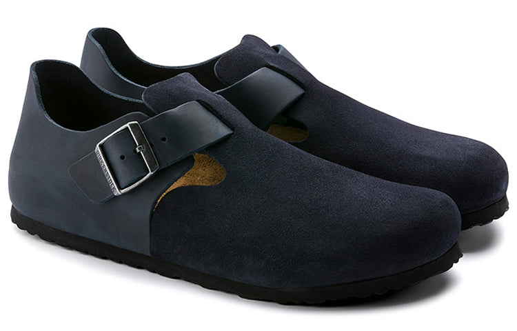Birkenthtstock London Series Cowhide Suede Casual Shoe Blue Version 1013309