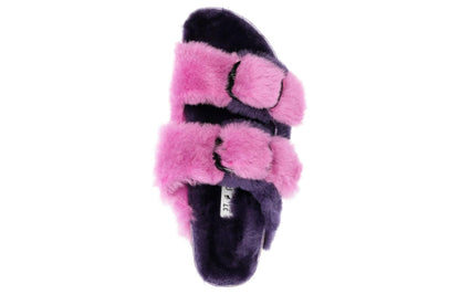 (WMNS) Birkenthtstock Arizona Big Buckle PAP Fur ' Purple Orchid/Dark Berry' 1025452