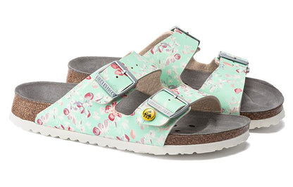 (WMNS) Birkenthtstock Arizona ESD Birko-Flor Narrow Fit 'Flower Field Mint' 1021400