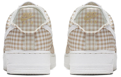 (WMNS) Nithtke Athtir Forthtce 1 Low QS 'Gingham Pack - Beige' BV4891-101